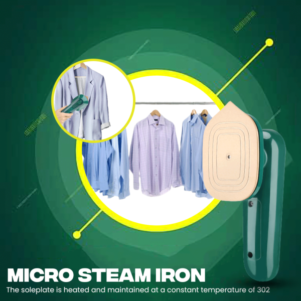 2 in 1 Fast Ironing Machine Portable Mini Handheld Steam Iron Micro Steam Iron for Clothes, Foldable Household. - Image 6