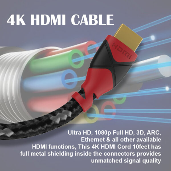High-Speed 4K HDMI Cable for Enhanced Audio and Video Quality - Image 10