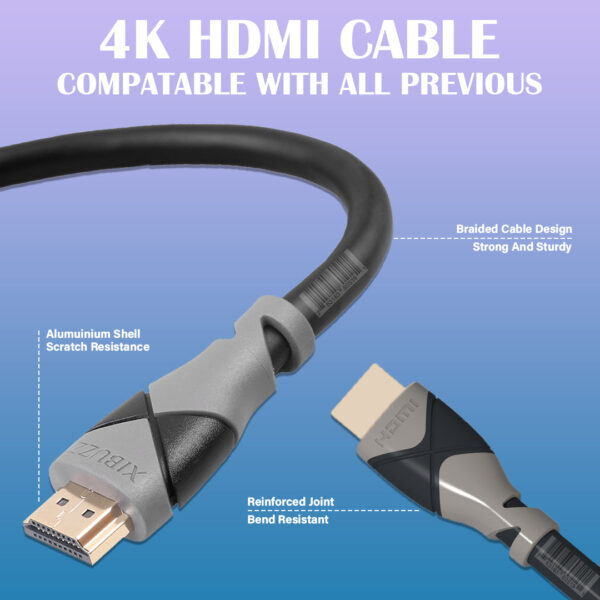 High-Speed 4K HDMI Cable for Enhanced Audio and Video Quality - 3ft Length - Image 6