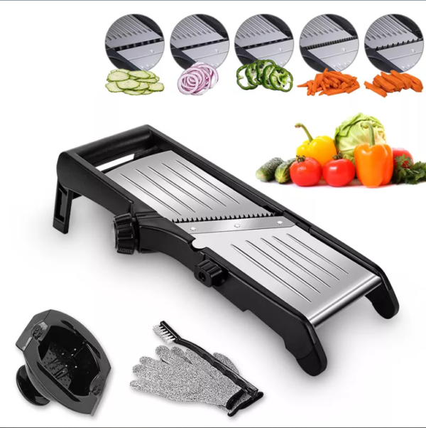 Vegetable Food Chopper 8 In 1 Food Slicer for Salad, Potato, Onion, Carrot, Garlic, Fruits, Vegetables - Image 3