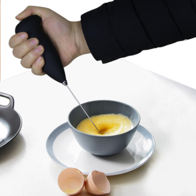 XIBUZZ Automatic Portable Mini Stainless Steel Food Egg Coffee Whisk Hand Held Electric Mixer-1 Pack