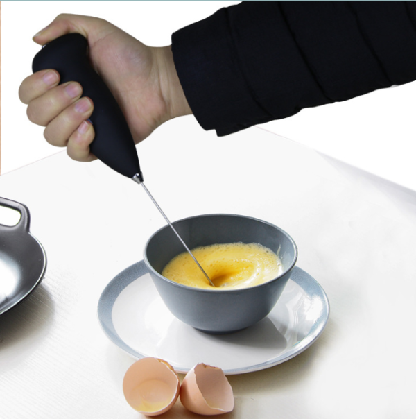 XIBUZZ Automatic Portable Mini Stainless Steel Food Egg Coffee Whisk Hand Held Electric Mixer-1 Pack