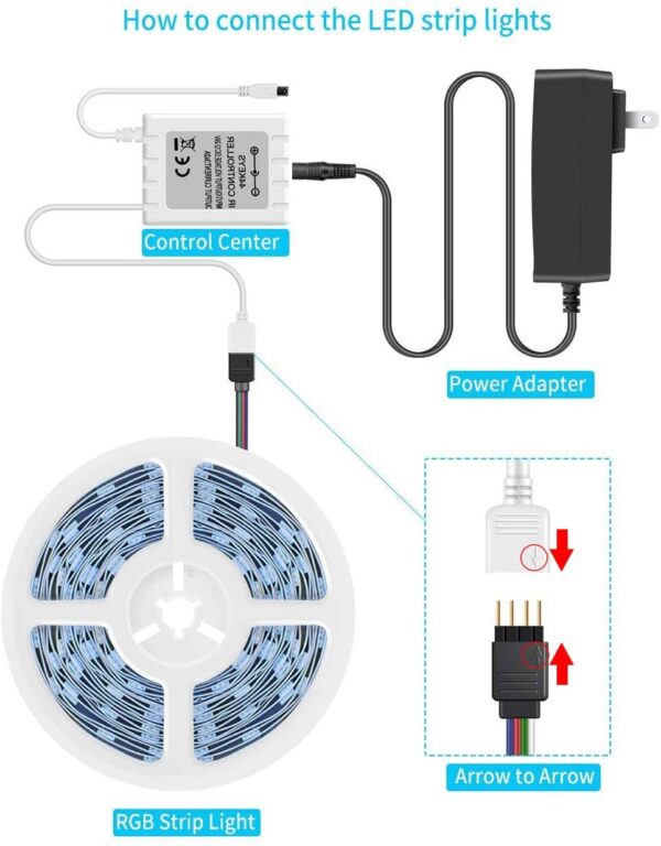 led strip kit for bedroom decoration. - Image 6