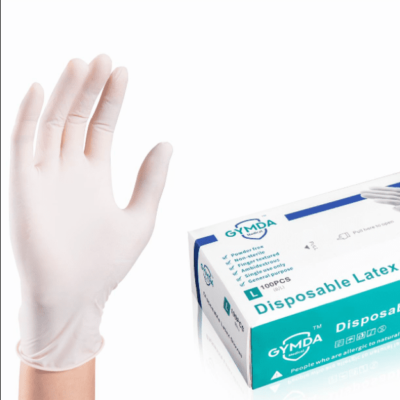 SCENIC ARTS Powder Free Disposable Non Sterile Latex Examination Gloves Disposable Latex Examination Gloves Free Latex Powder Glove-1 Box 100 Pc