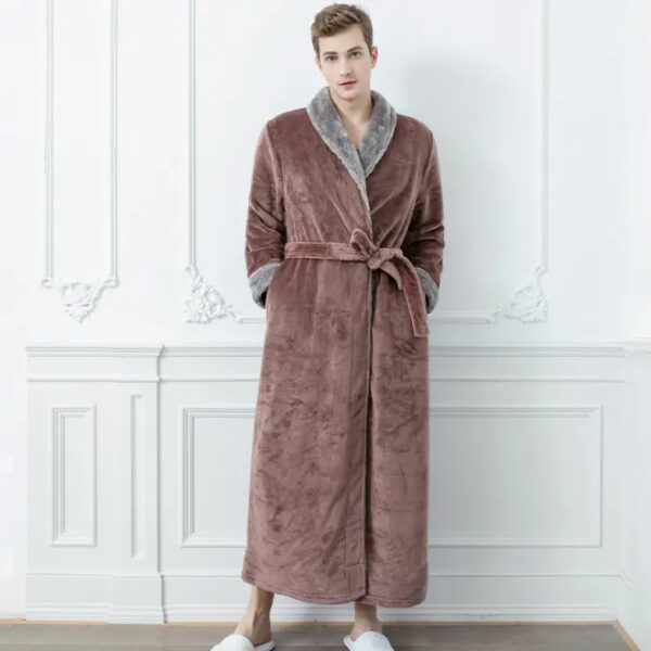 Bathrobe Women/men Pajamas Soft Unisex 100% Combed Cotton - Image 8