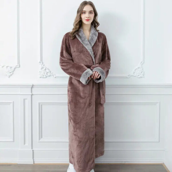 Bathrobe Women/men Pajamas Soft Unisex 100% Combed Cotton - Image 9