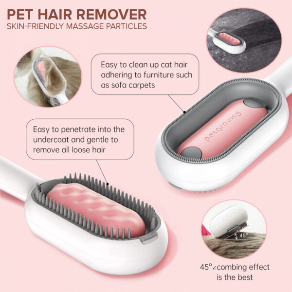 New 4 in 1 Pet Beauty Massage Brush Cat Hair Remover Shedding Multi-functional Self Cleaning Dog Hair Grooming Comb - Image 5