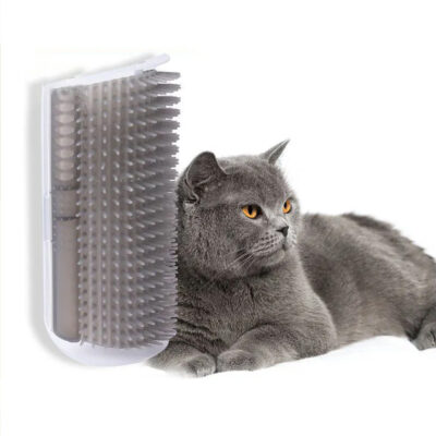 Hot Selling Pp Self Grooming Brush For Cats Wall Corner Massage Cat Scratcher Combs Brush