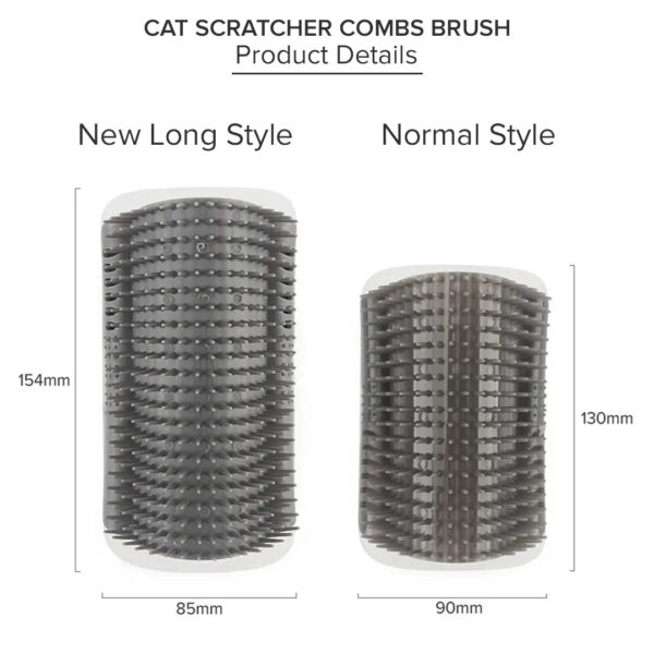 Hot Selling Pp Self Grooming Brush For Cats Wall Corner Massage Cat Scratcher Combs Brush - Image 3