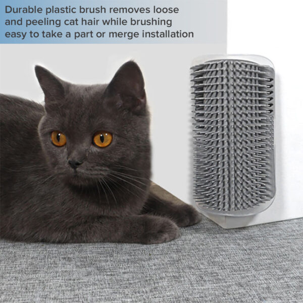 Hot Selling Pp Self Grooming Brush For Cats Wall Corner Massage Cat Scratcher Combs Brush - Image 5