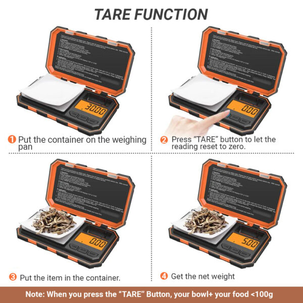 kitchen digital scale of 200g Capacity and 0.01g accuracy [New 2023] - Image 3