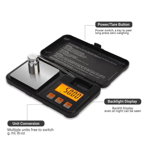 kitchen digital scale of 200g Capacity and 0.01g accuracy [New 2023] - Image 5