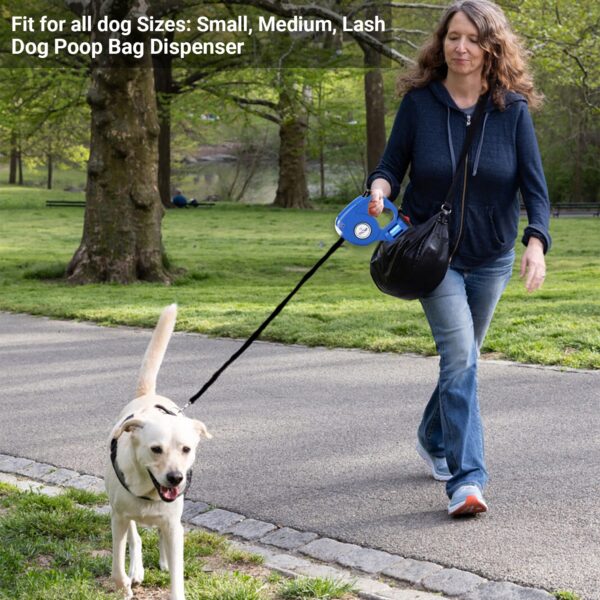 Retractable Dog Leash with Dog Poop Bag Dispenser and LED Flash Light. - Image 10