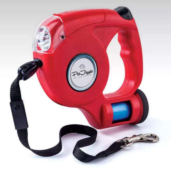 Retractable Dog Leash with Dog Poop Bag Dispenser and LED Flash Light. - Image 20