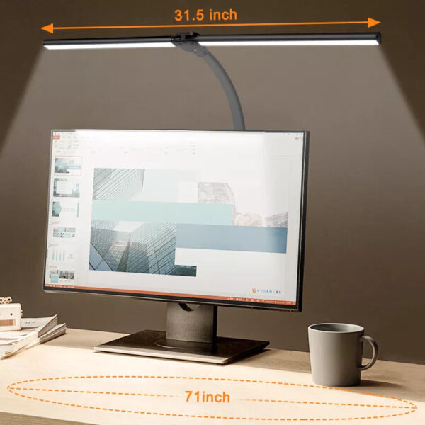 Double Head LED Desktop Lamp Rechargeable with 5 Dimmable Modes - Image 2