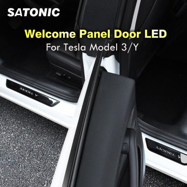 Tesla Smart LED illuminated Pedal Car Door Sills Protector. - Image 15