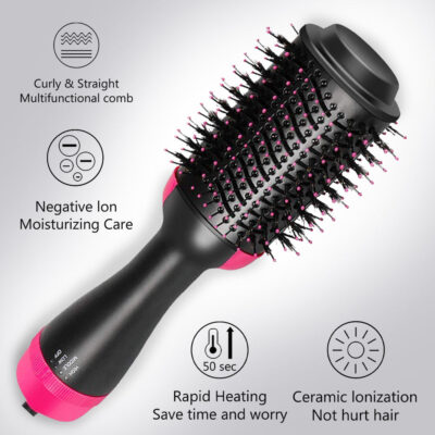 One-Step DIY Hot Hair Dryer Brush, Styler and Volumizer for All Hair types.