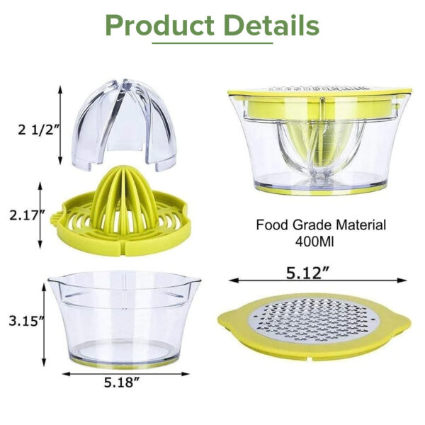 Manual Multifunctional Lemon Orange Juicer Measuring Cup Fruit Manual Citrus Hand Press Juicer - Image 2