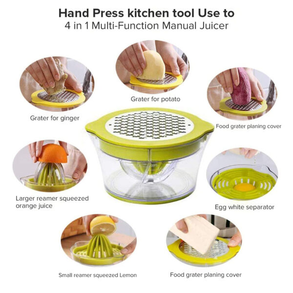 Manual Multifunctional Lemon Orange Juicer Measuring Cup Fruit Manual Citrus Hand Press Juicer - Image 5