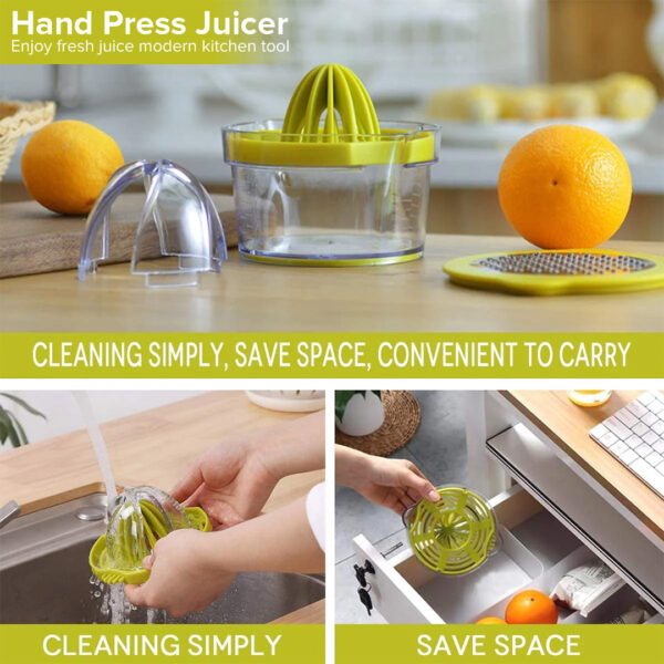 Manual Multifunctional Lemon Orange Juicer Measuring Cup Fruit Manual Citrus Hand Press Juicer - Image 6