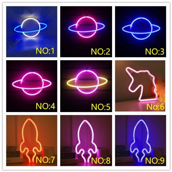 Led neon RGB bedroom decoration lights. - Image 8