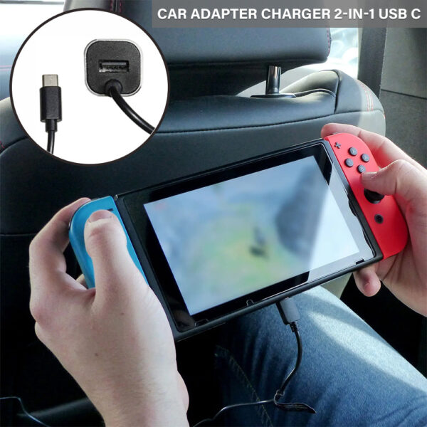 Nintendo Switch Lite Car Charger 5V/3.0A - Image 3