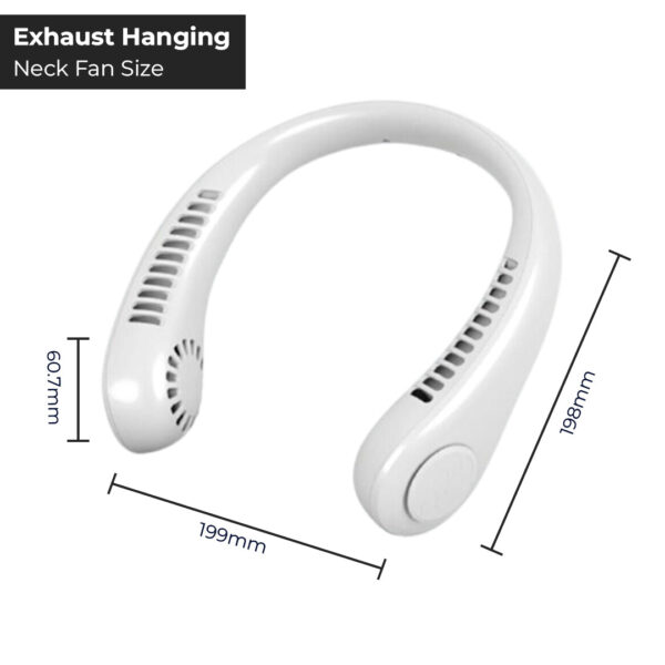 Exhaust Hanging Neck Fan Unique Turbine Air Cooling Design Stylish USB Rechargeable Device for multi purpose Everyday Use - Image 2