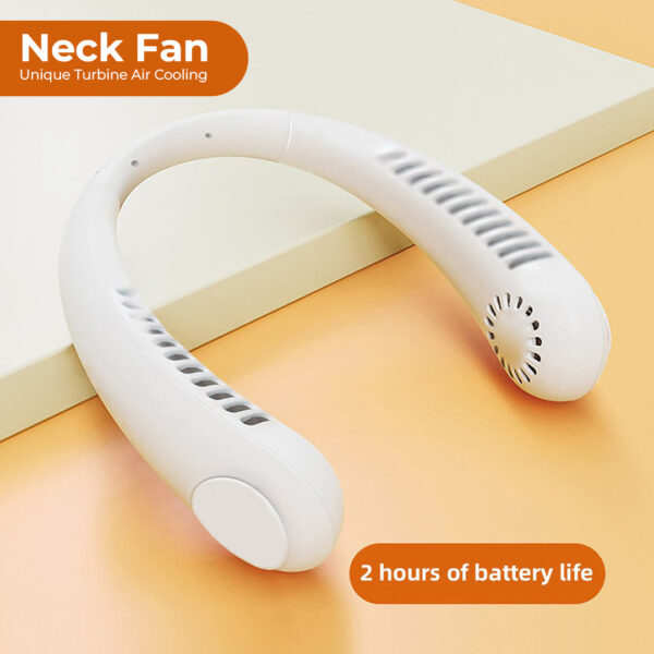 Exhaust Hanging Neck Fan Unique Turbine Air Cooling Design Stylish USB Rechargeable Device for multi purpose Everyday Use - Image 5