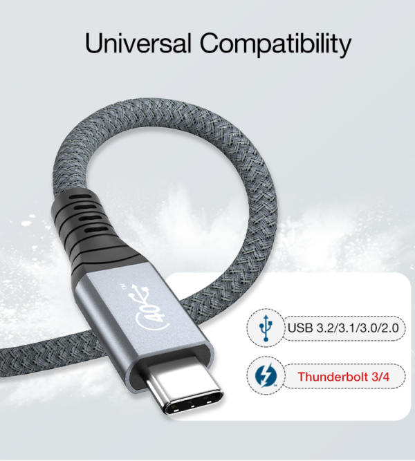 Thunderbolt 4 USB C 40Gbps Speed Extension Cable. - Image 16