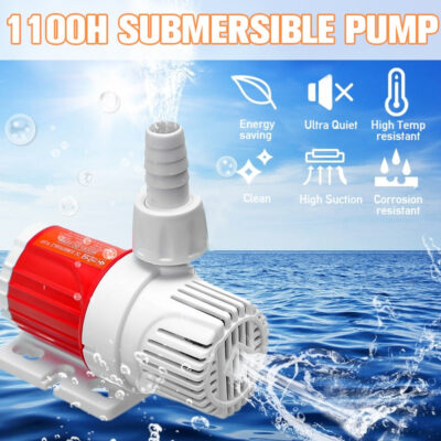 Submersible Water Pump For Fountain, Pond, Pool, Garden  – 12V 20W 1100L/H Water Pumps, 5M/16FT High Lift Ultra Quiet Water Pump