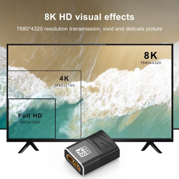 8K HDMI 2.1 Extender Female to Female Connector. - Image 4