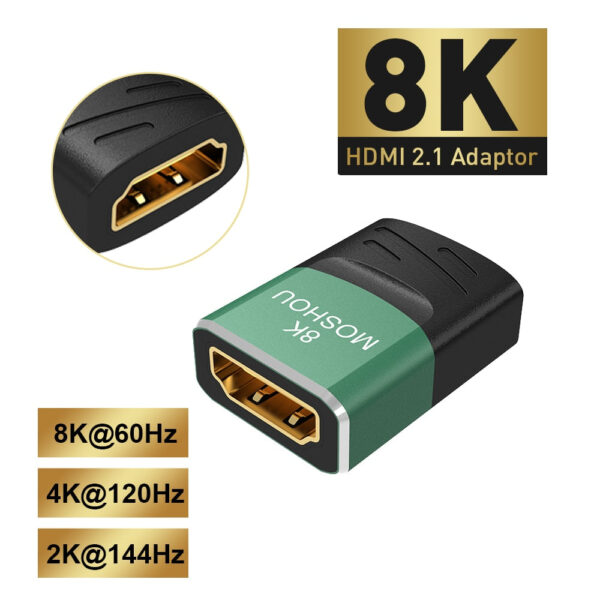 8K HDMI 2.1 Male to Female Extender Adapter. - Image 3