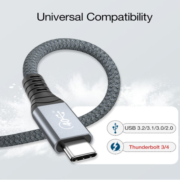 Thunderbolt 4 USB C 40Gbps Speed Extension Cable. - Image 3