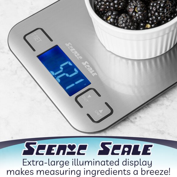 Kitchen Digital Food Scale with 5kg Capacity and 1g Accuracy Stainless Steel. - Image 11