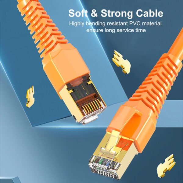 High Speed 40Gbps 2000MHz Cat 8 Rj45 Ethernet Cable. - Image 2