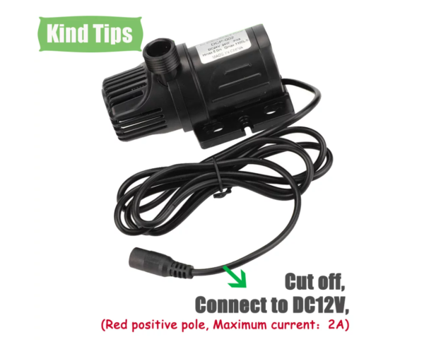 Submersible Water Pump - DC 12v 20W 1100L/H Flow Rate - Mini Ultra Quiet Water Pump - Image 5