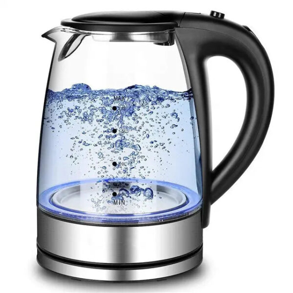 Thermos electric Glass Kettle with 1.7L Capacity and Wide Popup Lid