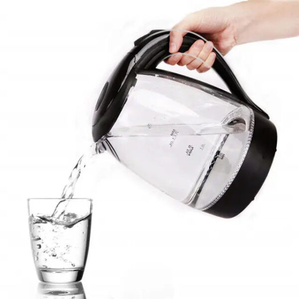 Thermos electric Glass Kettle with 1.7L Capacity and Wide Popup Lid - Image 2