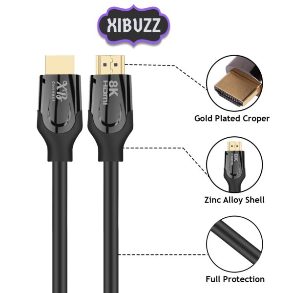 8k hdmi cable 6 FT  48Gbps high speed for Roku TV, Gaming, PC - Image 3