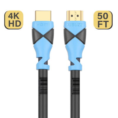 Long HDMI Cable 50 FT – Certified 50 FT HDMI Cable for Xbox, PS4, PS5,Computer, Monitor, Smart TV [50 FEET]